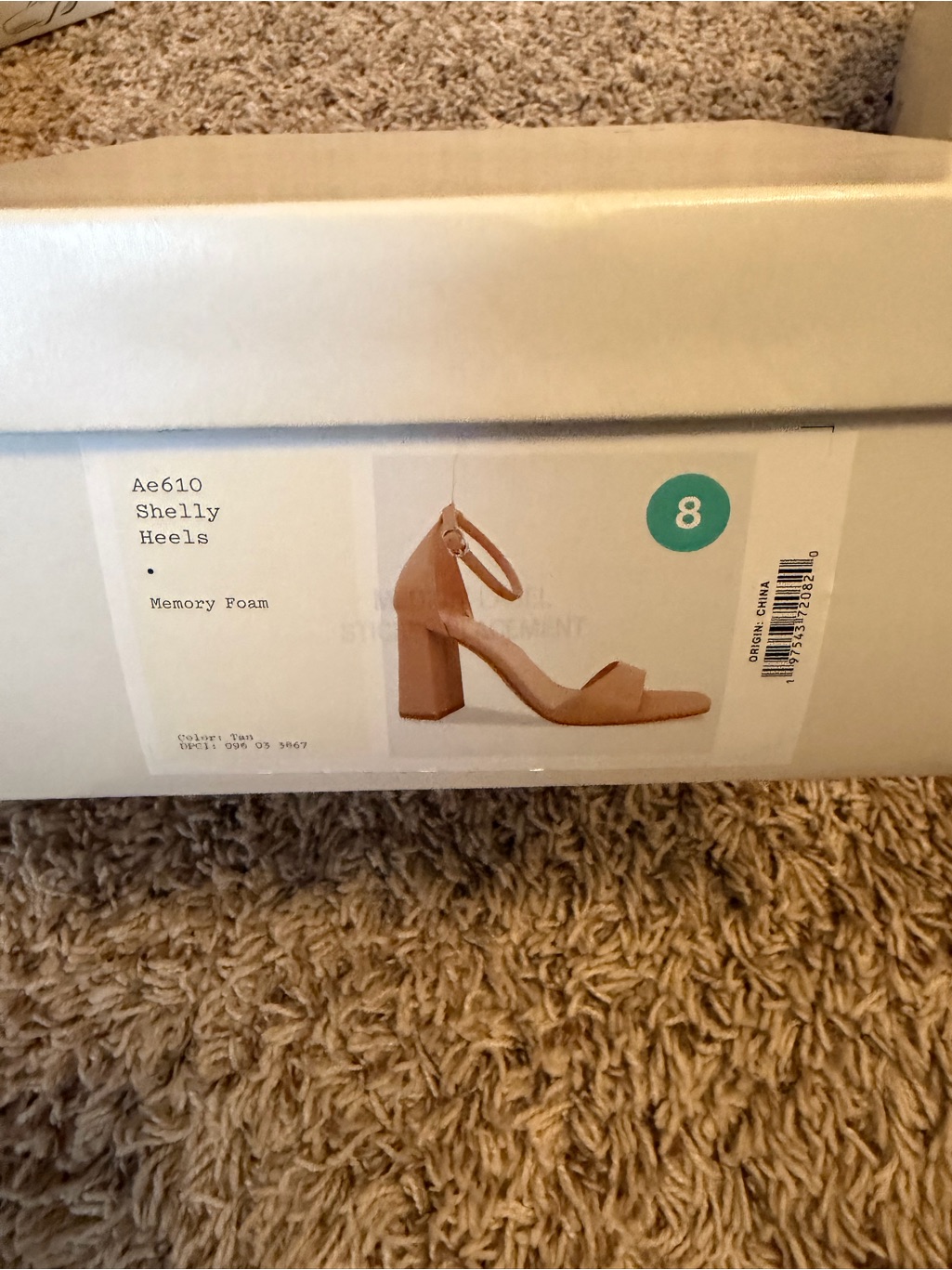 Block Heel Ankle Strap Sandals - Tan